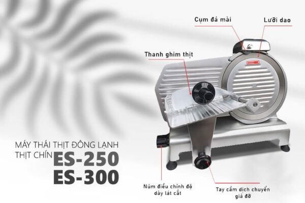 cau-tao-may-thai-ES Máy thái thịt bán tự động ES 250