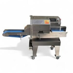 Máy thái thịt chín công nghiệp dạng băng tải MBC JX-120